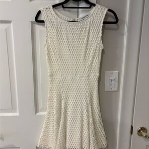 Elizabeth & James Cool White Sleeveless Dress